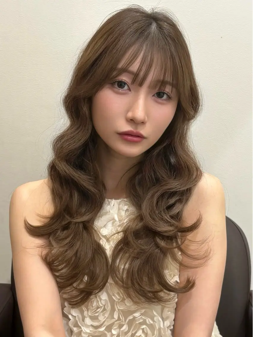 ロング カット ヘアカラー トリートメント HIKARU店長/ ✨️髪質改善のヘアスタイル