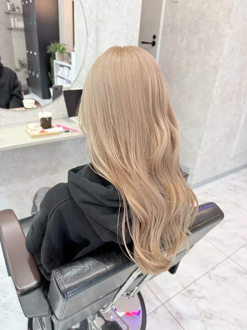 ロング カラー 🌺ハイトーン🌺 矢葺 なぎさ🌺🌺のヘアスタイル