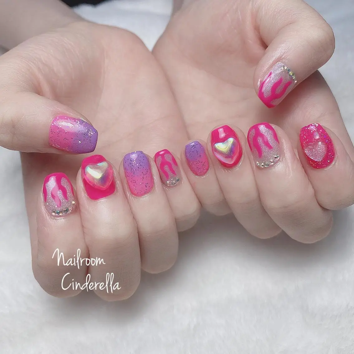 ネイル ピンク Nailroom. Cinderellaのネイルデザイン