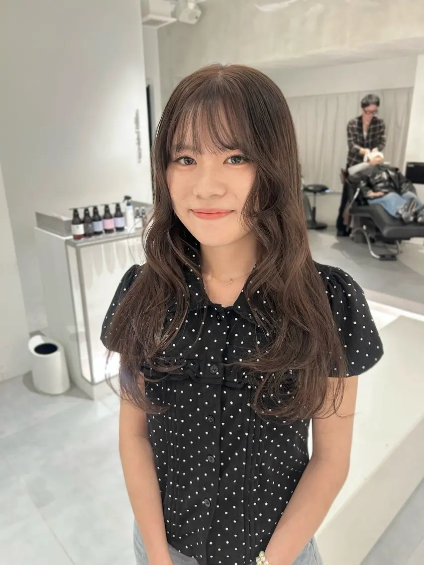 ロング カラー カット ヘアカラー 🧚つやさらhair 🧚manakaのヘアスタイル