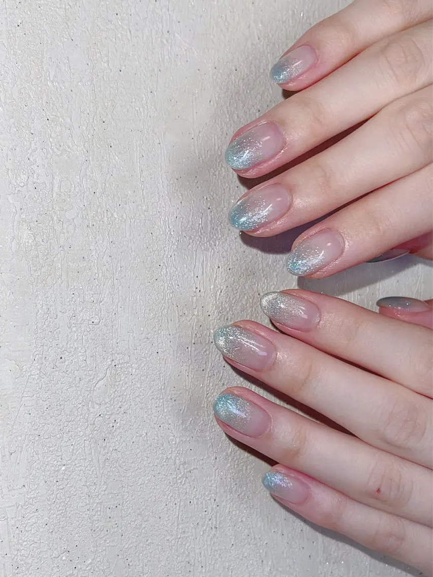ネイル グラデーション 持ち込み ワンホンネイル ホワイト Minami Nailのネイルデザイン