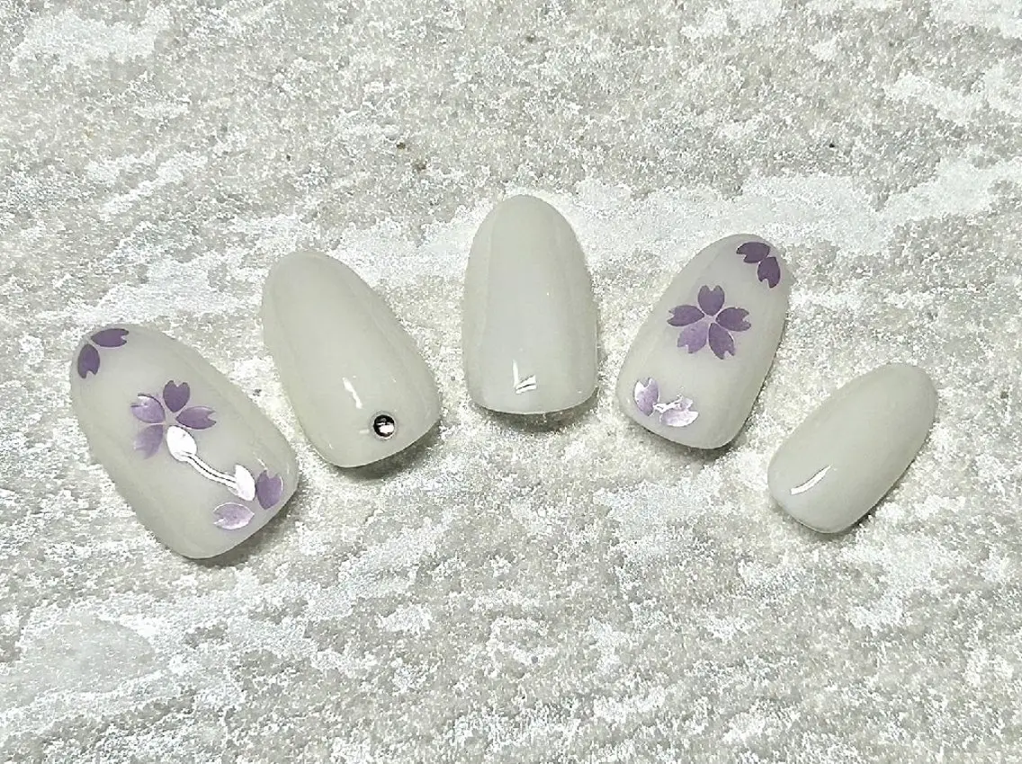 ネイル ニュアンスネイル ワンカラーネイル JULIE NAILのネイルデザイン
