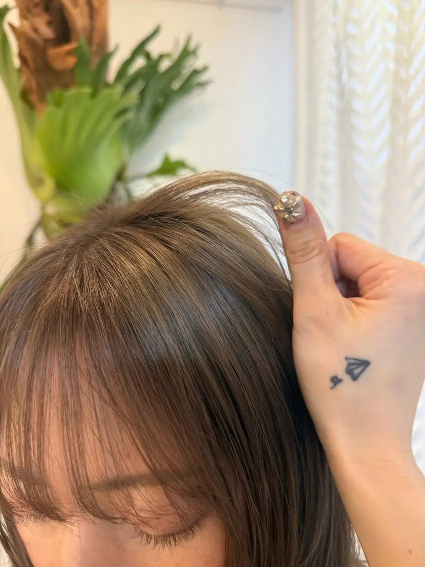 ミディアム カラー ベージュカラー カット ヘアカラー トリートメント 小野江 祐李のヘアスタイル