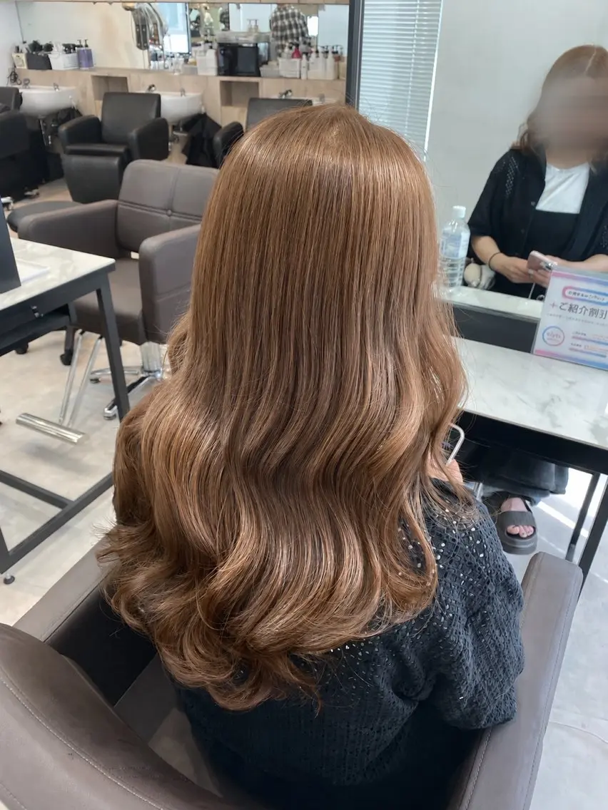 ロング ヘアカラー トリートメント 【elyts】 MISAKIのヘアスタイル