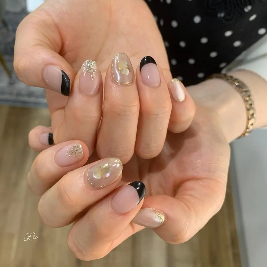ネイル ジェルネイル 持ち込み パラジェル ソフトジェル Léa nailのネイルデザイン
