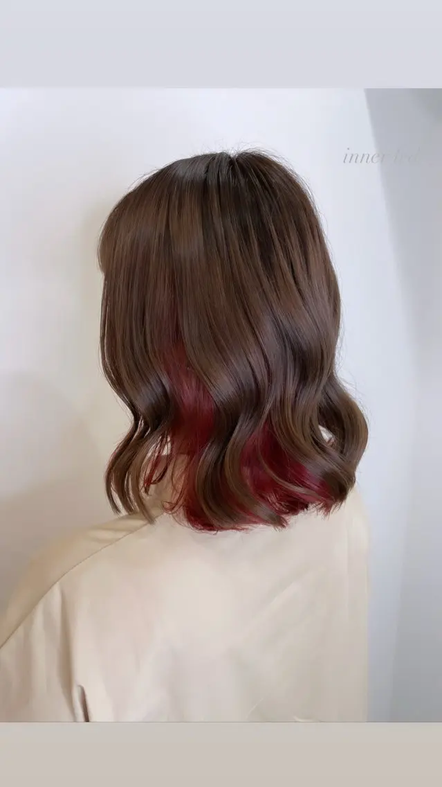 ミディアム カラー ヘアアレンジ カット ヘアカラー トリートメント 髪質改善/縮毛矯正 RYOのヘアスタイル