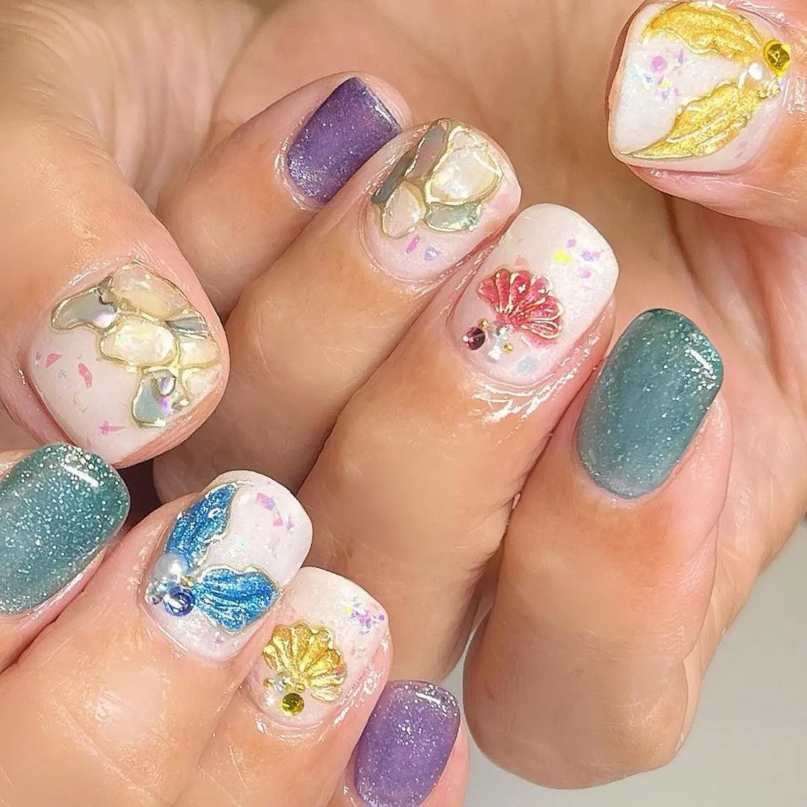 ネイル 夏ネイル ハンドネイル Nail Rinonのネイルデザイン