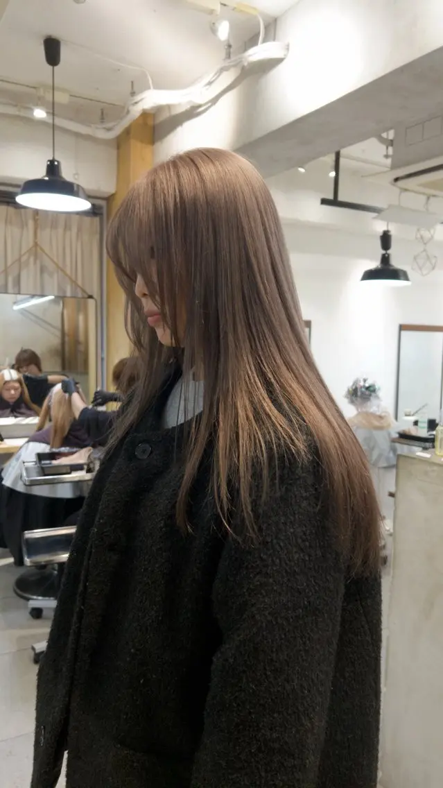 ロング カラー カット ヘアカラー トリートメント ❕マンツーマン施術❕ 🍊Moemiのヘアスタイル