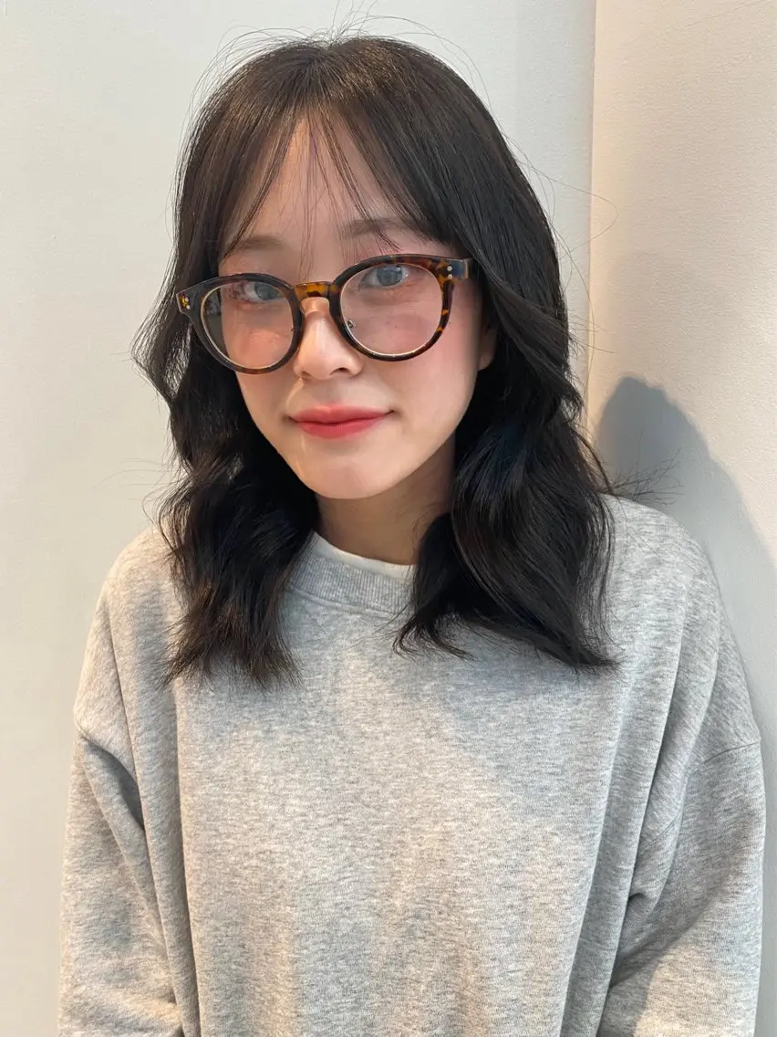 ミディアム カラー カット ヘアカラー トリートメント mai / linoah˚✧のヘアスタイル