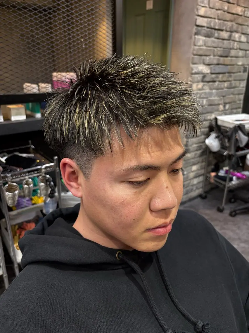 ショート ヘアカラー 渋谷 【メンズ特化】ナゴムのヘアスタイル