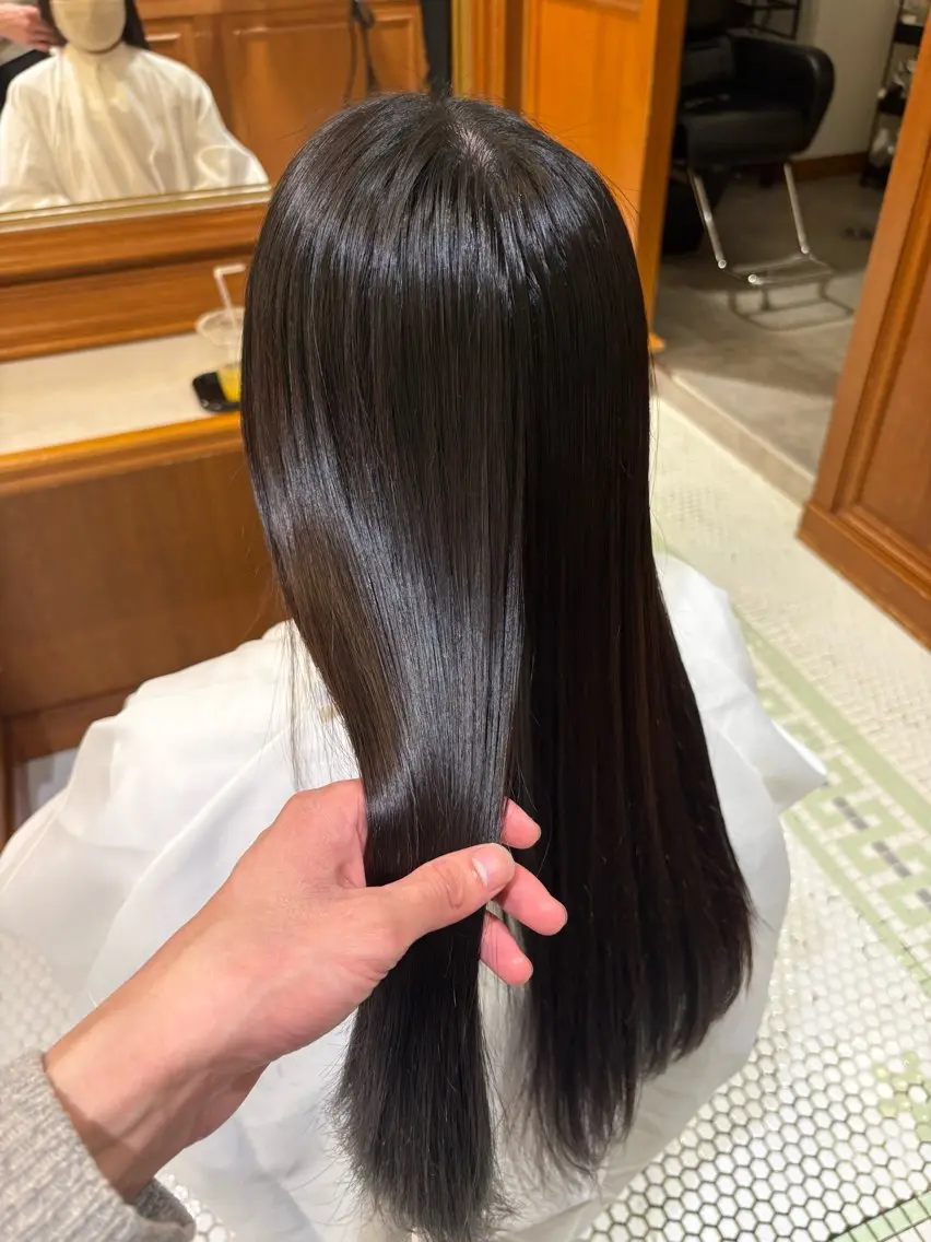 ロング 縮毛矯正 kenshin/艶髪 /似合わせカットのヘアスタイル