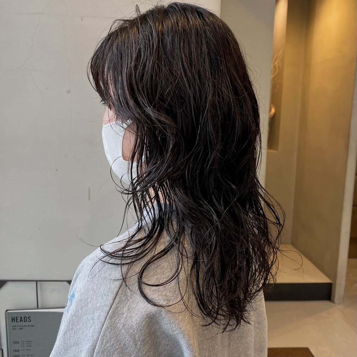 ミディアム パーマ ミディアムパーマ レイヤーカット カット パーマ なな/ICI/レイヤ ーパーマ/上前津のヘアスタイル