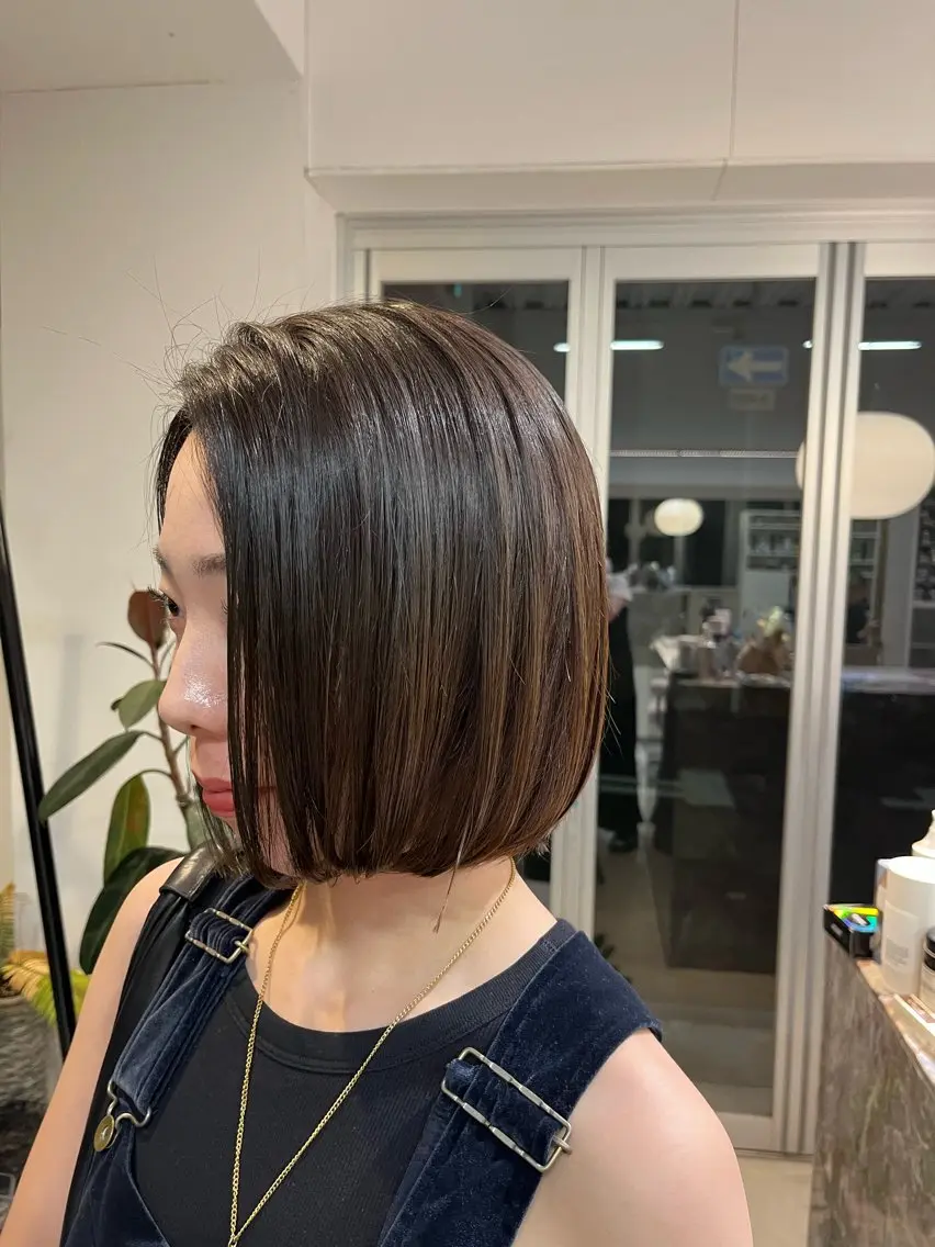 ミディアム カラー 池田 寿子のヘアスタイル
