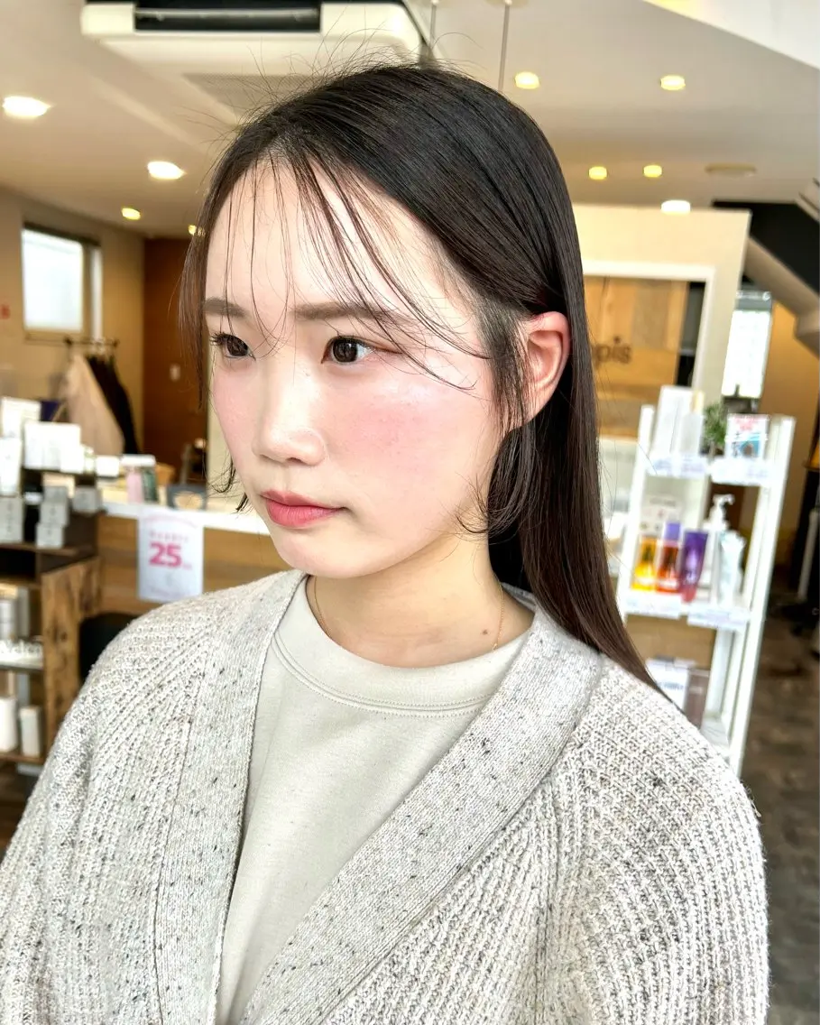 ロング カラーモデル募集中 美容室ハピスのヘアスタイル