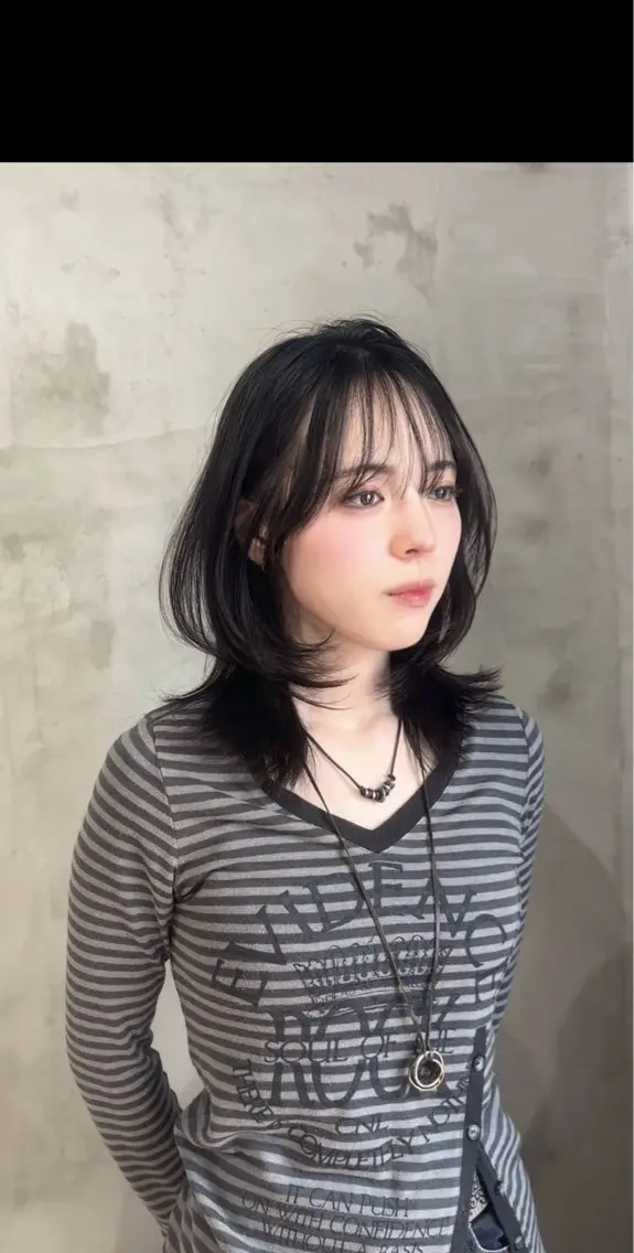 ロング カラー カット ヘアカラー ‪‪❤︎‬韓国レイヤ ー❤︎/saraのヘアスタイル