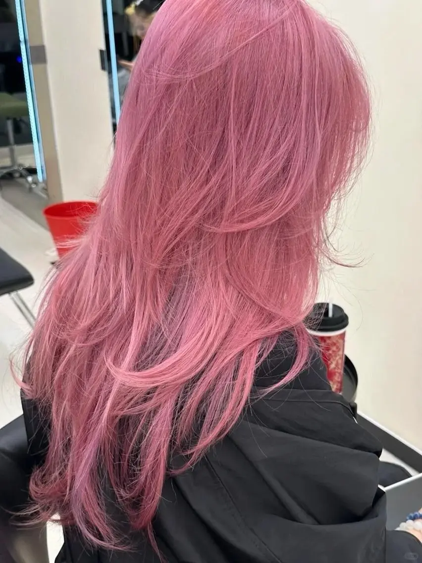 ロング カラー ピンクカラー ヘアカラー 暖色系カラー モデル募集中/souのヘアスタイル