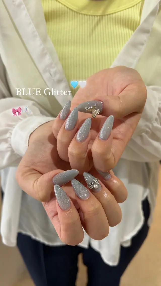 ネイル ブルー beautiful meみくのネイルデザイン