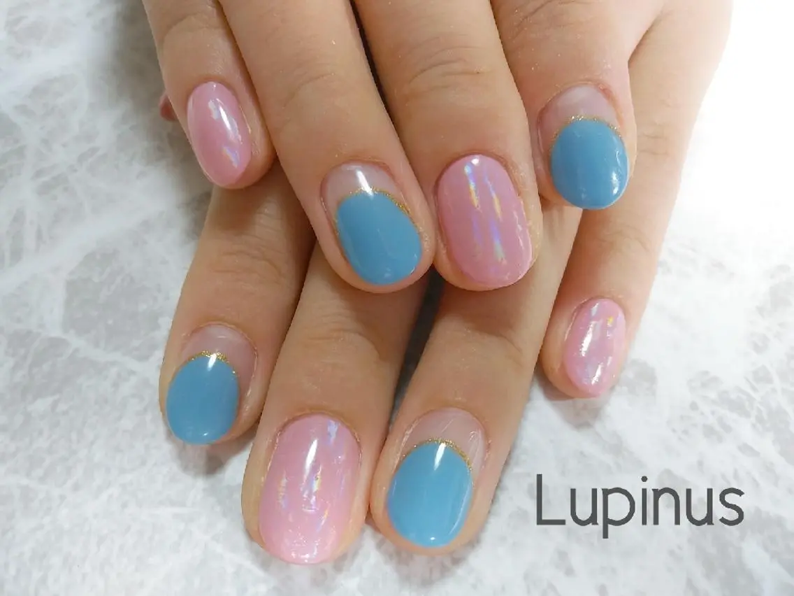 ネイル シンプルネイル Lupinus ルピナスのネイルデザイン