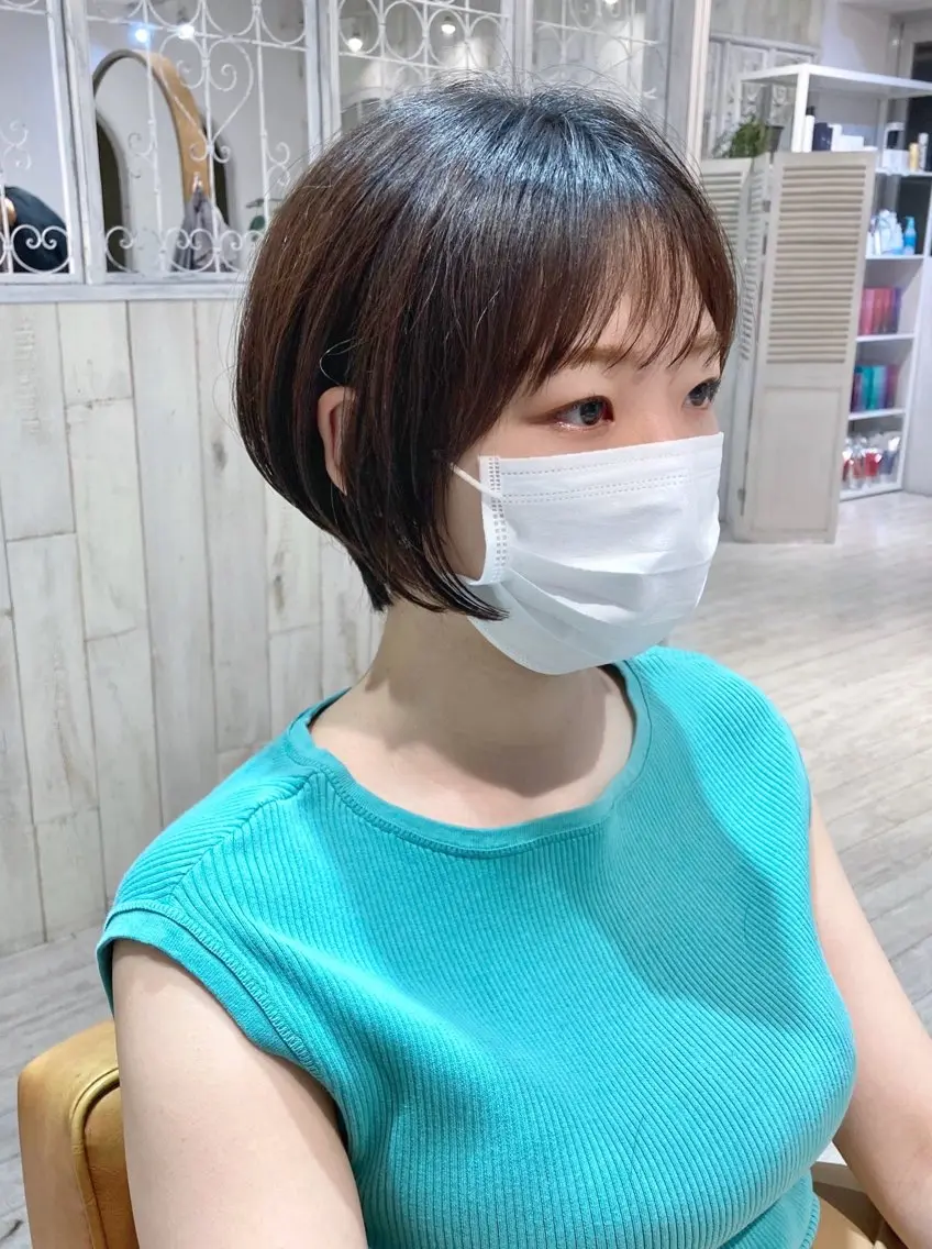 ショート ボブ ショートヘア レイヤー/メンズ 竹田凪儀のヘアスタイル