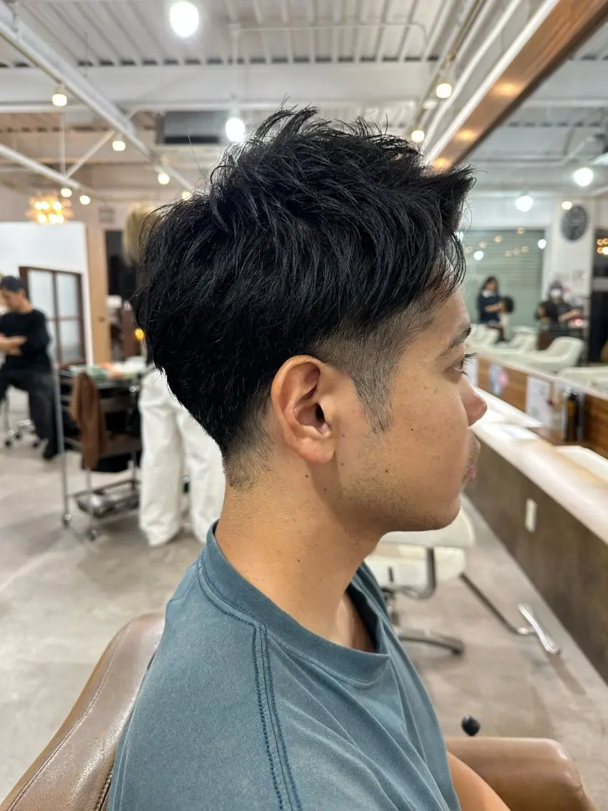 メンズ カット 我満 宏映のヘアスタイル