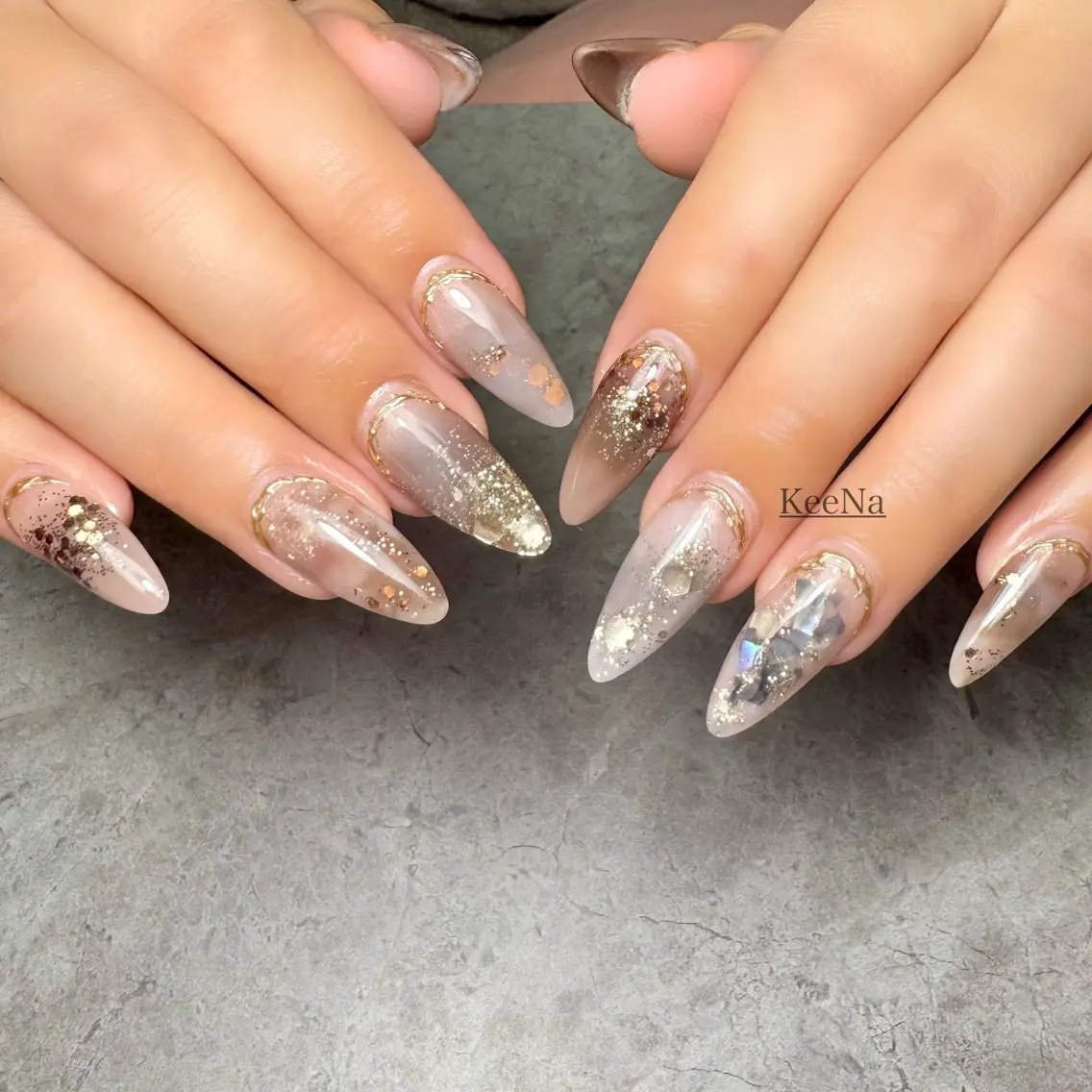 ネイル ロングネイル スカルプネイル KeeNa キーナのネイルデザイン