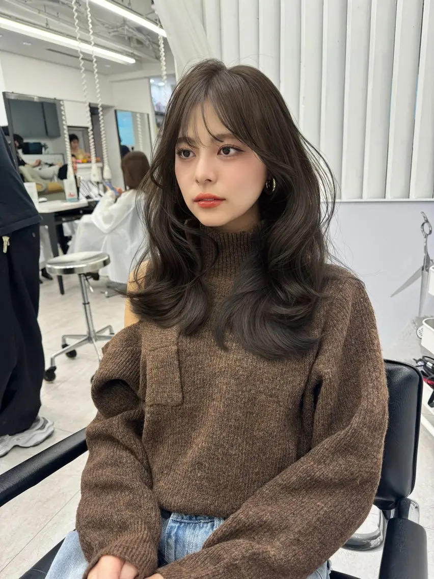 ミディアム カラー なつき🎀韓国ヘア /透明感カラーのヘアスタイル