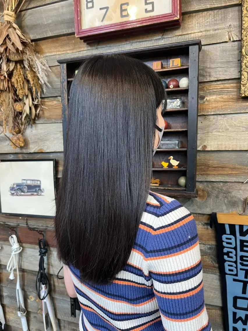 ロング カラー ヘアカラー 川崎 かなでのヘアスタイル