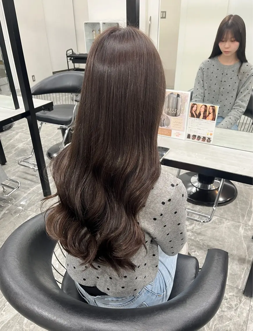 ロング ヘアカラー トリートメント 🎀透明感カラー/ yuka🎀のヘアスタイル