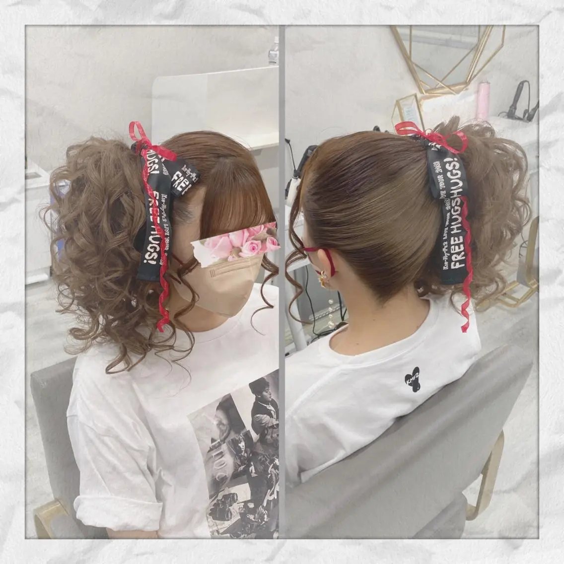セミロング ヘアアレンジ ヘアセット ヘアセット/着付け 𓇼 まつもと𓇼のその他イメージ