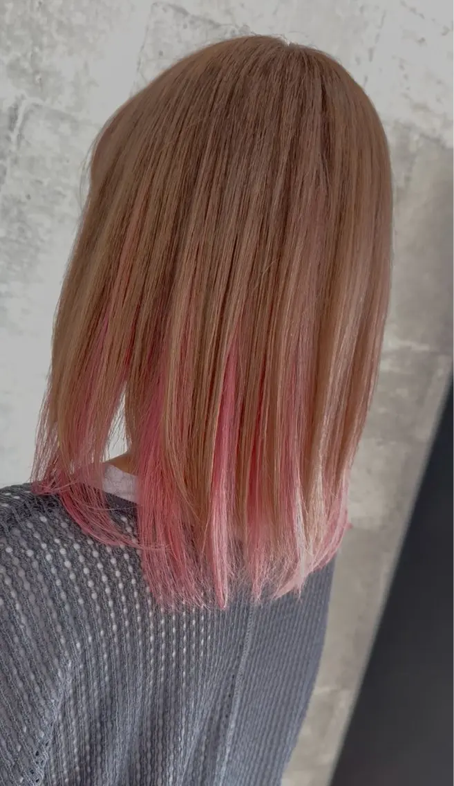 ミディアム ヘアカラー トリートメント ՏKIᒪᒪ石岡店 本田のヘアスタイル