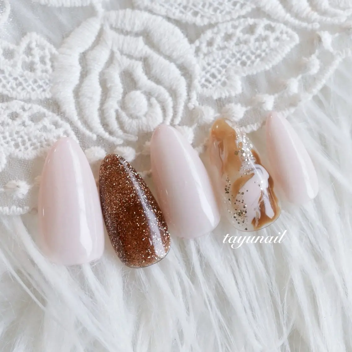 ネイル アートネイル ジェルネイル パラジェル ネイルサロン 【たゆnail】小中のネイルデザイン