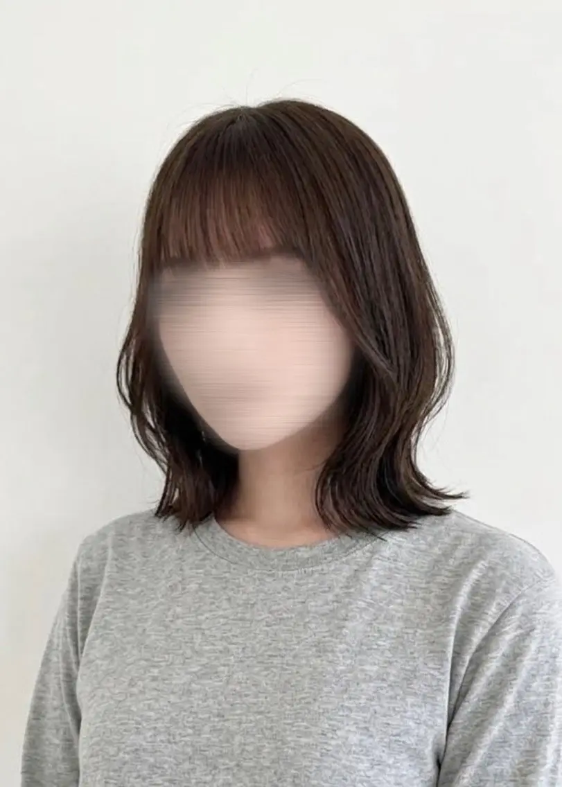 ( 🪽骨格似合わせセット ) 小顔カット+カラーの写真