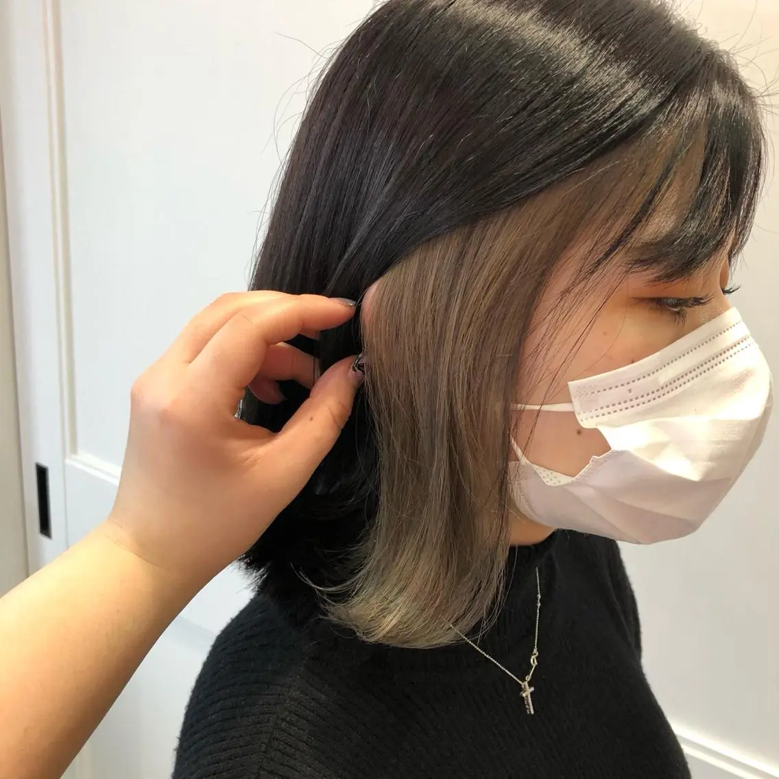セミロング ヘアカラー 中島 沙也加のヘアスタイル