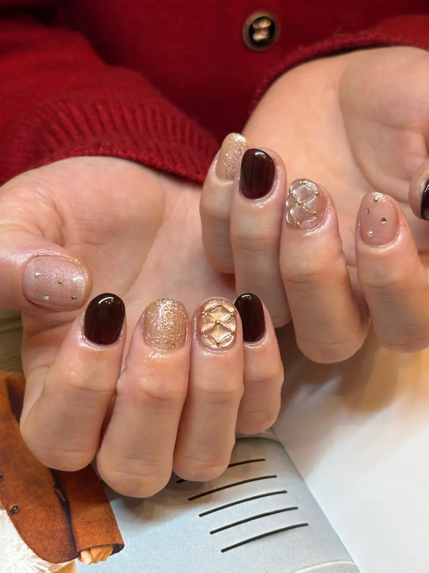 キッズ ネイル フットネイル ジェルネイル マグネットネイル ニュアンスネイル ワンカラーネイル illum hicariのネイルデザイン