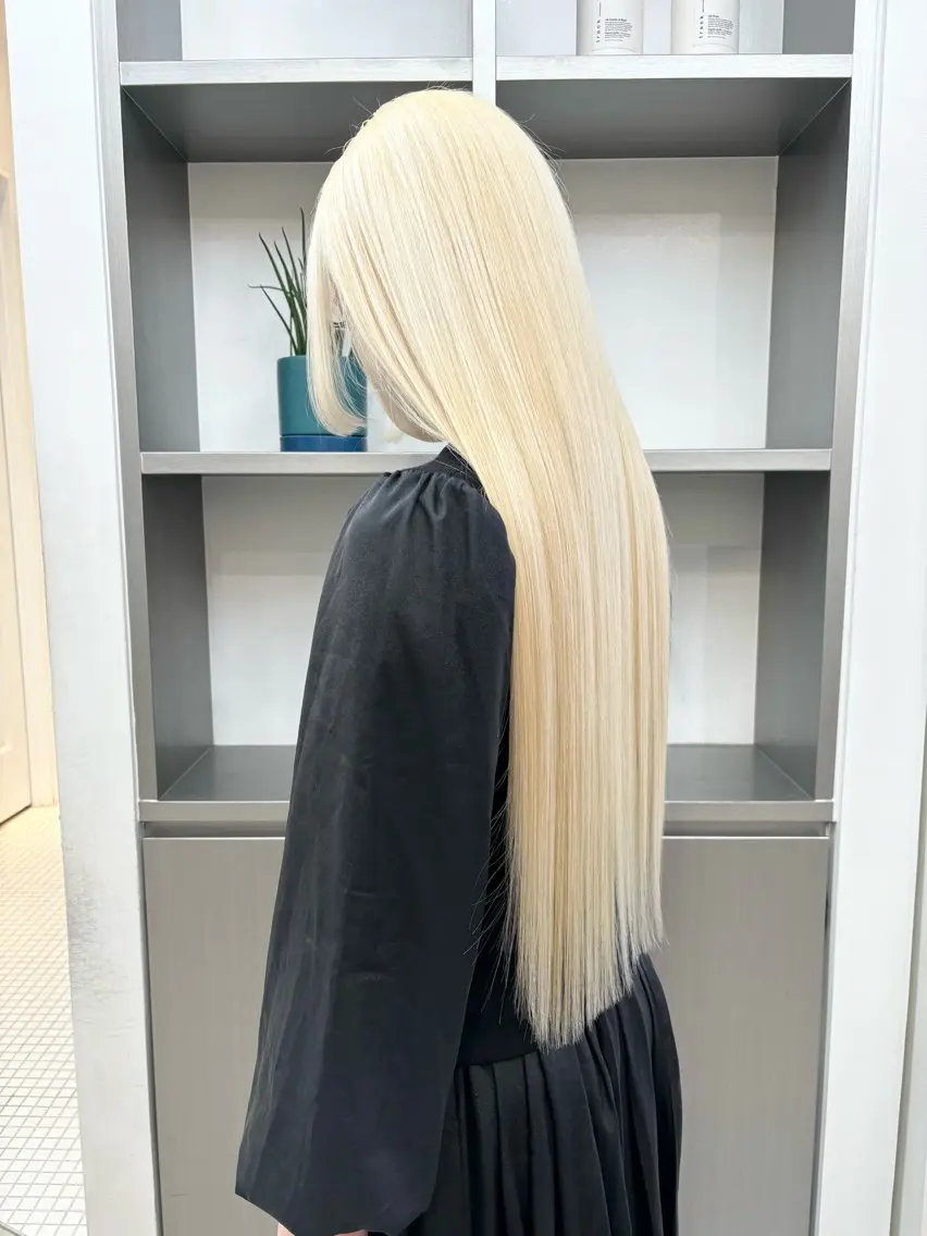 🛁艶髪get【ダブルカラー】全体ブリーチ➕全体カラー➕集中ケア髪質改善トリートメント🎀の写真