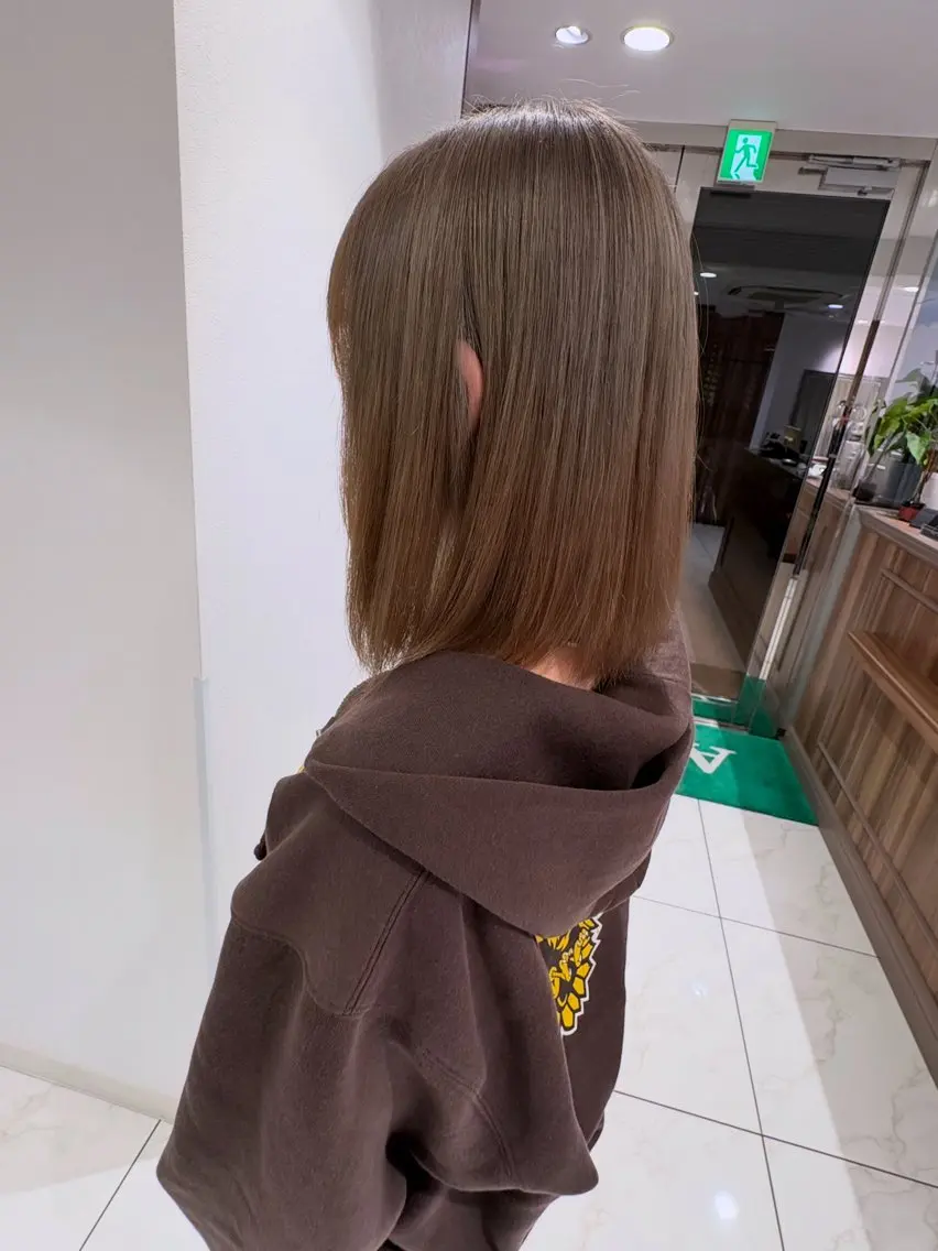 ミディアム カラー ヘアカラー 長田 有加のヘアスタイル