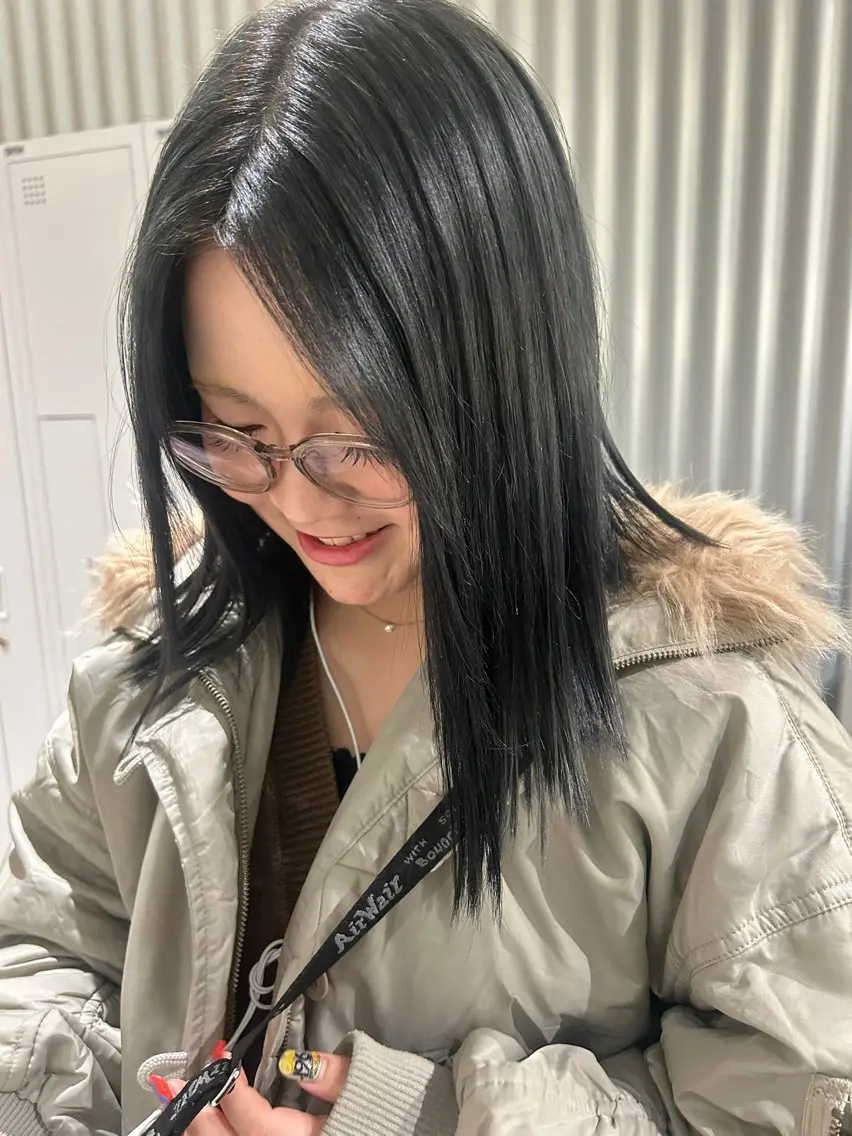 ミディアム カラー 🤍垢抜け♡透明感 カラーmoeka🤍のヘアスタイル