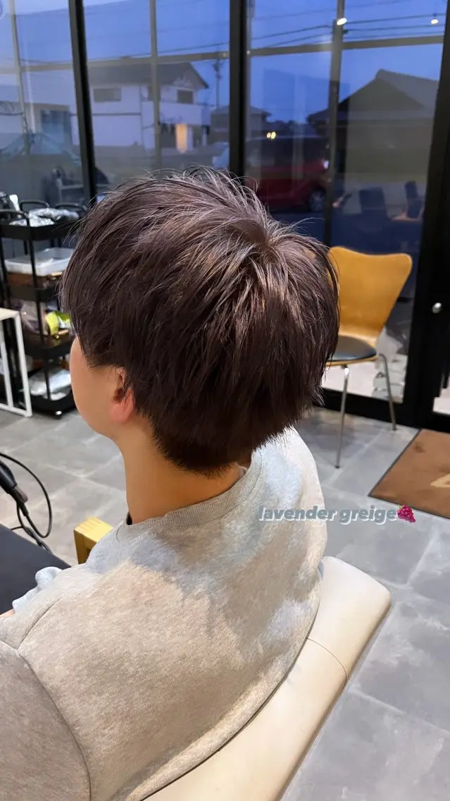 カラー メンズ メンズブリーチ ブリーチ ダブルカラー MOOD 四日市駅 美容室のヘアスタイル