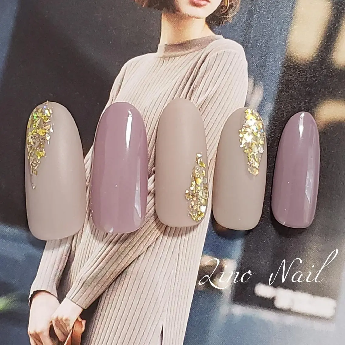 ネイル ジェルネイル マットネイル ニュアンスネイル ワンカラーネイル パラジェル Lino Nailのネイルデザイン