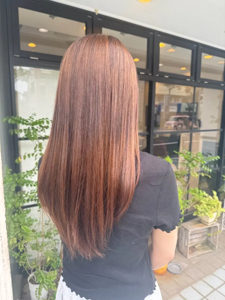 ロング カラー ヘアカラー 中村 優里のヘアスタイル