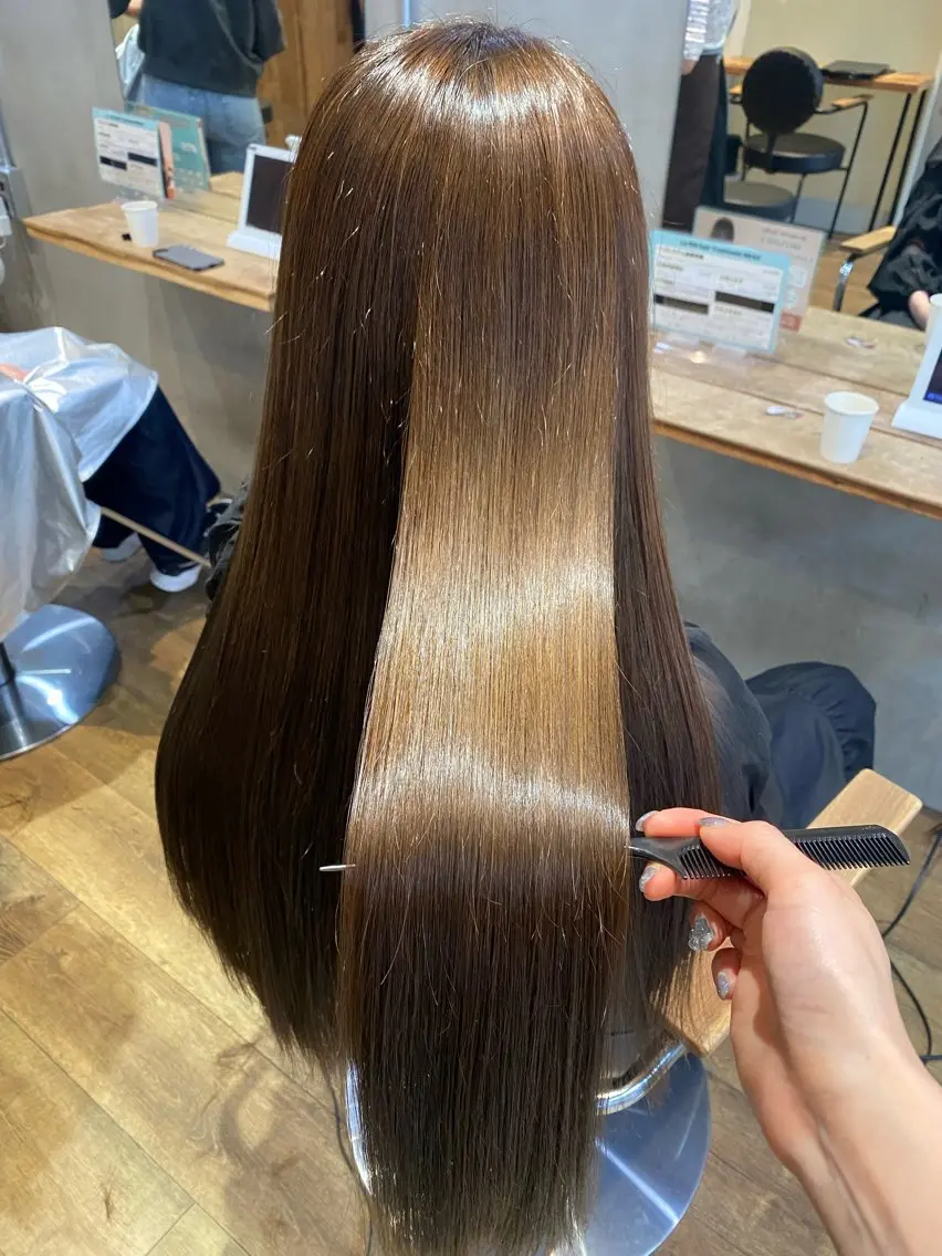 ロング トリートメント カット ヘアカラー トリートメント 井上 麻帆のヘアスタイル