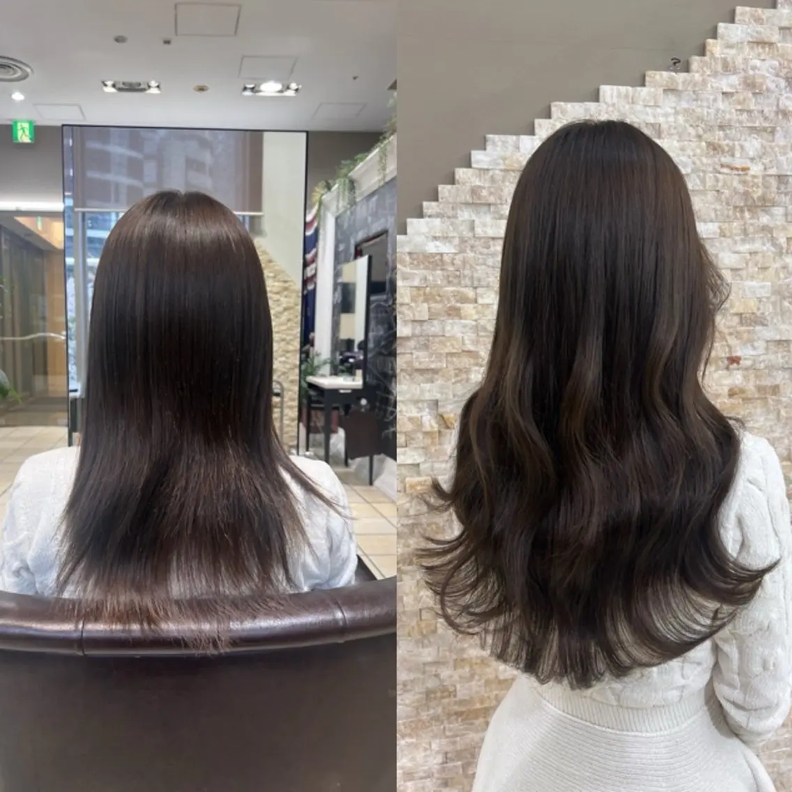 セミロング カラー ヘアアレンジ ANKH CROSS ゆうかのヘアスタイル