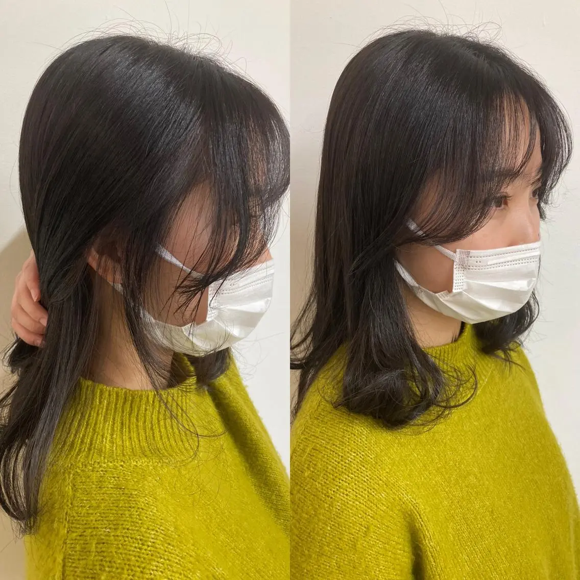 セミロング カラー カット ヘアカラー ヘアセット ✂️似合わせの魔術師 石田一樹✂️のヘアスタイル