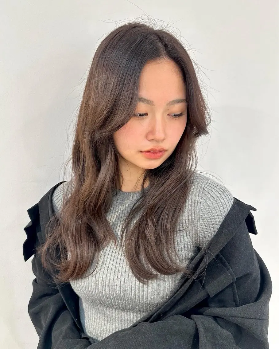 【ミニモ限定価格】艶ヘア21330円→13000円　韓国ヘアカット＋N.カラー＋4Step髪質改善N.トリートメントの写真