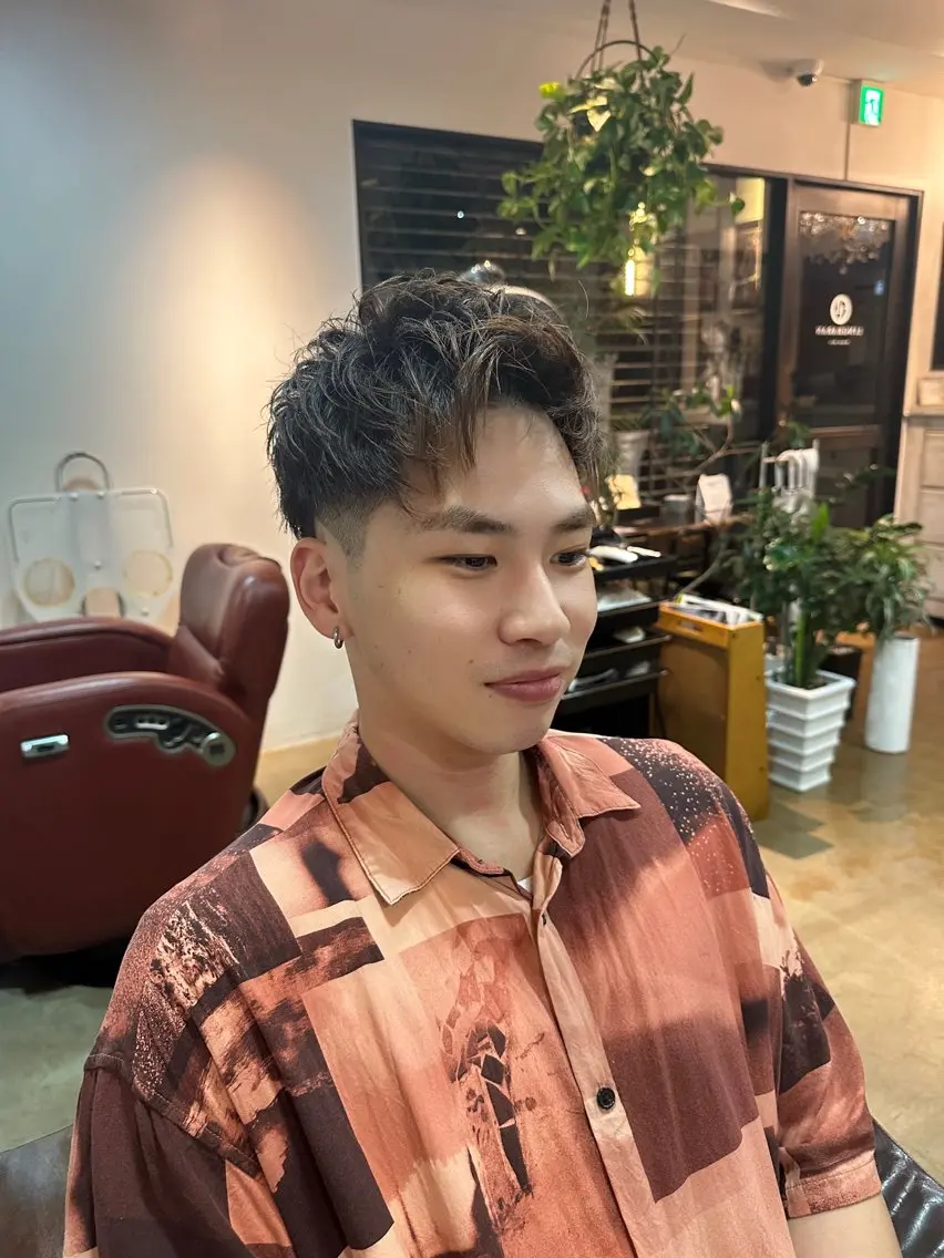 ショート メンズ 堤 楽歩のヘアスタイル