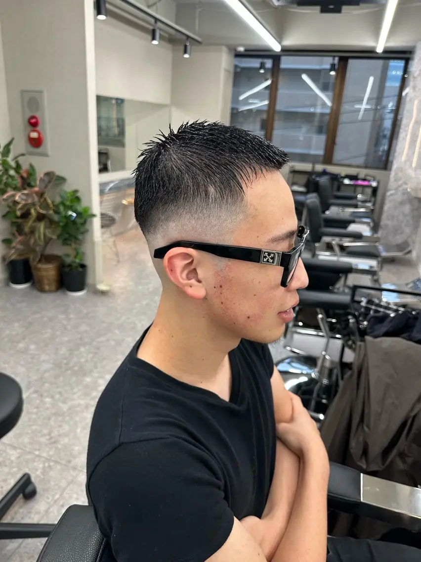 ショート メンズ メッシュパーマ支持率 ◎大宮/隼也のヘアスタイル