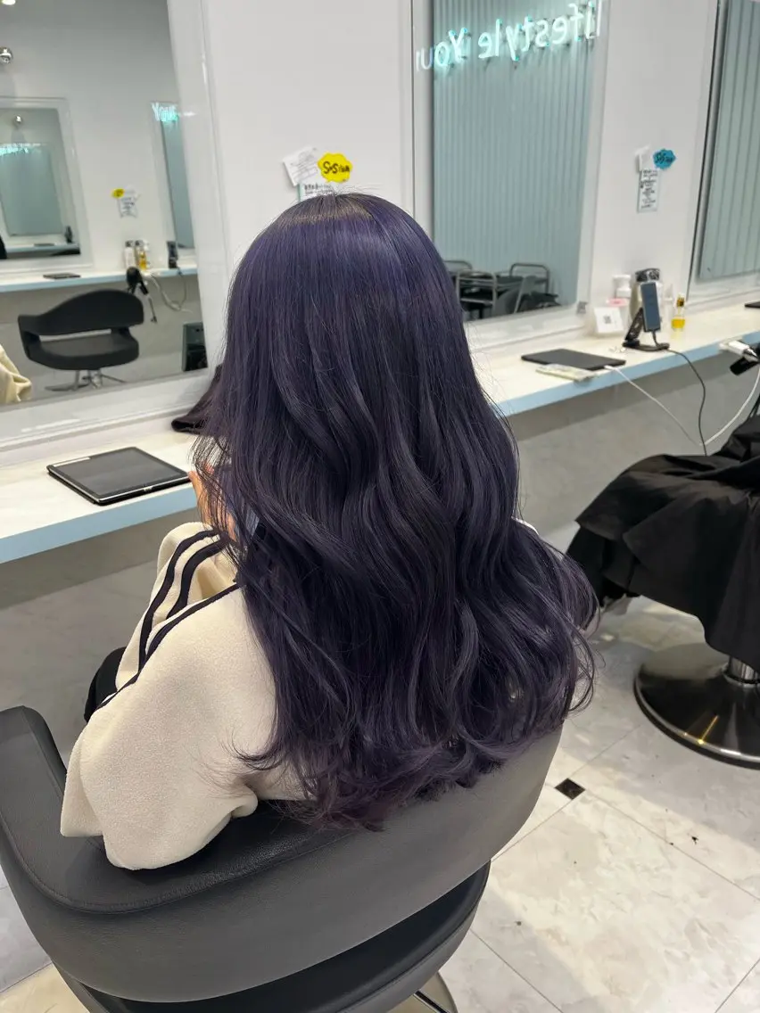 ロング カラー ヘアカラー トリートメント ブリーチカラー 🩵MIZUKIのヘアスタイル