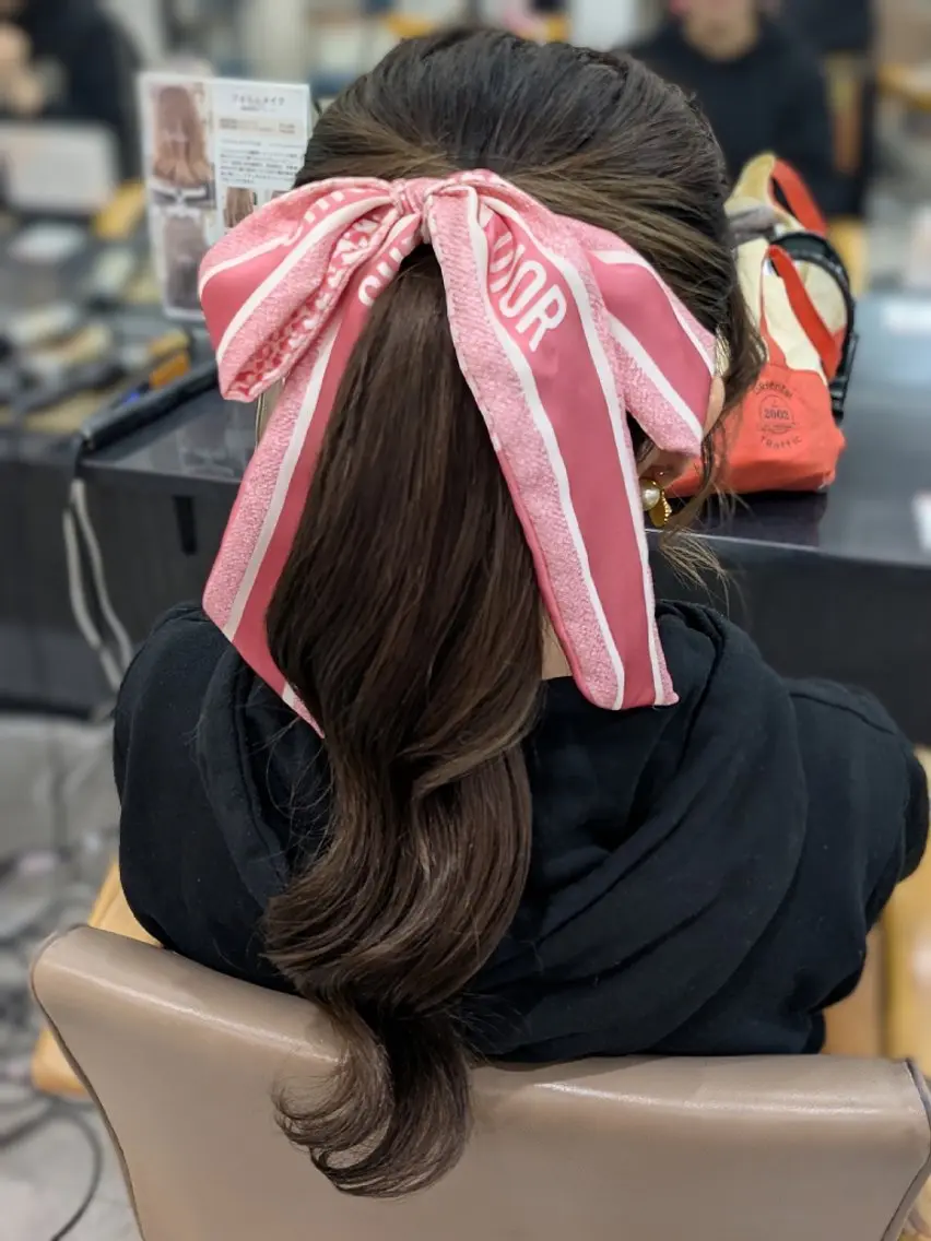 ロング ヘアアレンジ ポニーテール ヘアセット❤️着付け Akaneのヘアスタイル