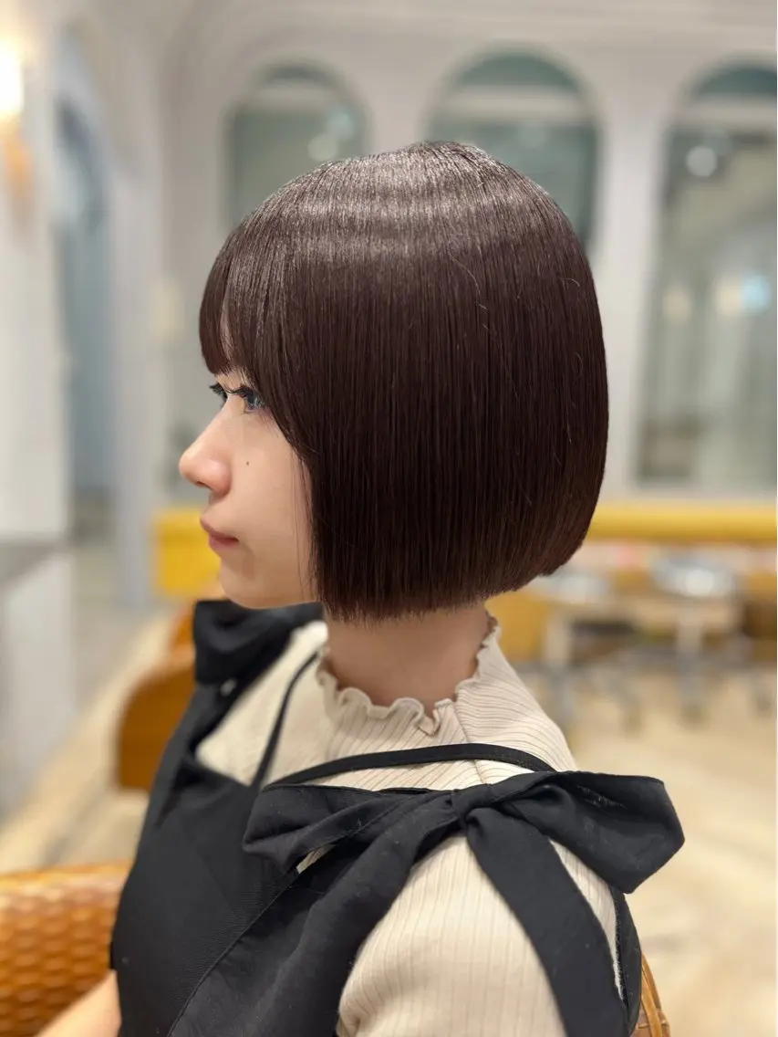 ショート ボブ 似合わせカット ショートヘア 大久保 凜香のヘアスタイル
