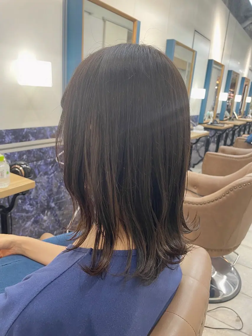 ミディアム カラー ヘアアレンジ 透明感カラー ヘアカラー トリートメント 🍒透明感カラー/ 艶カラー/さくら🍒のヘアスタイル